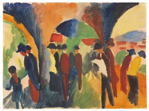 August Macke Unter den Lauben von Thun