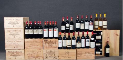 Sammlung von 450 Flaschen erlesener Rotweine