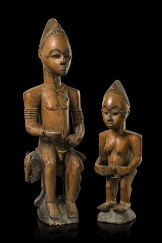 Baule, Elfenbeinküste: Figurenpaar "yassoua ni bla"